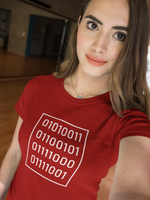 "Sexy" in Binary - Women's Premium Fitted T-shirt